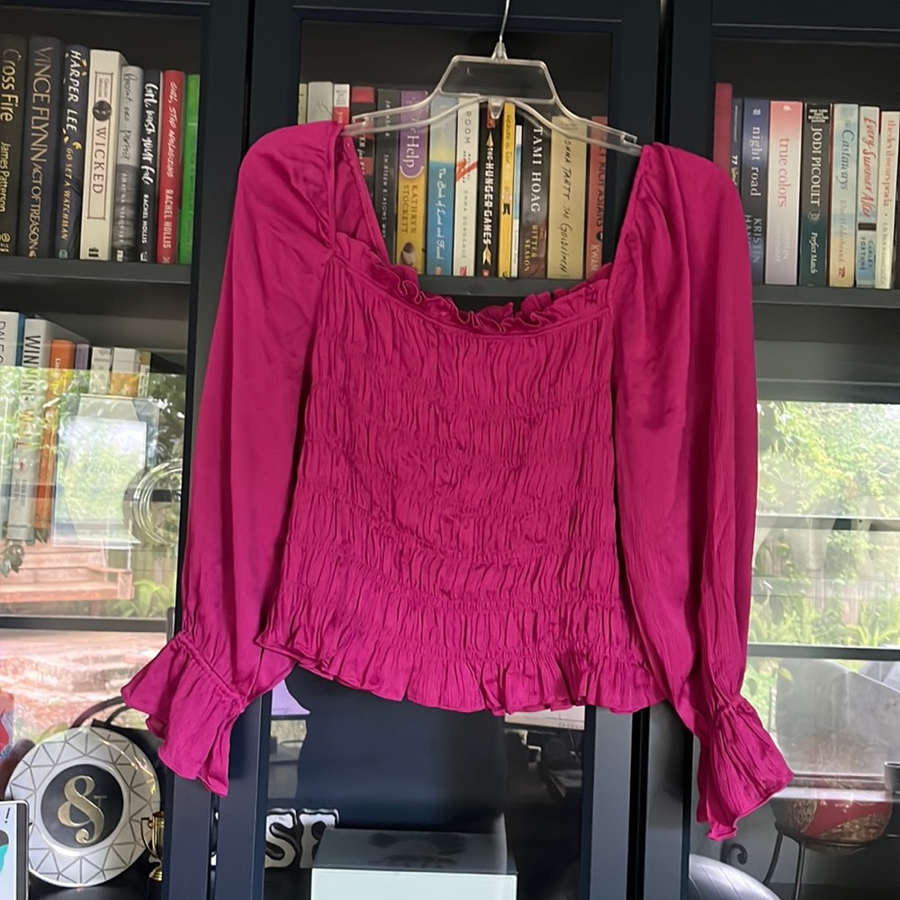 a new day Magenta Blouse